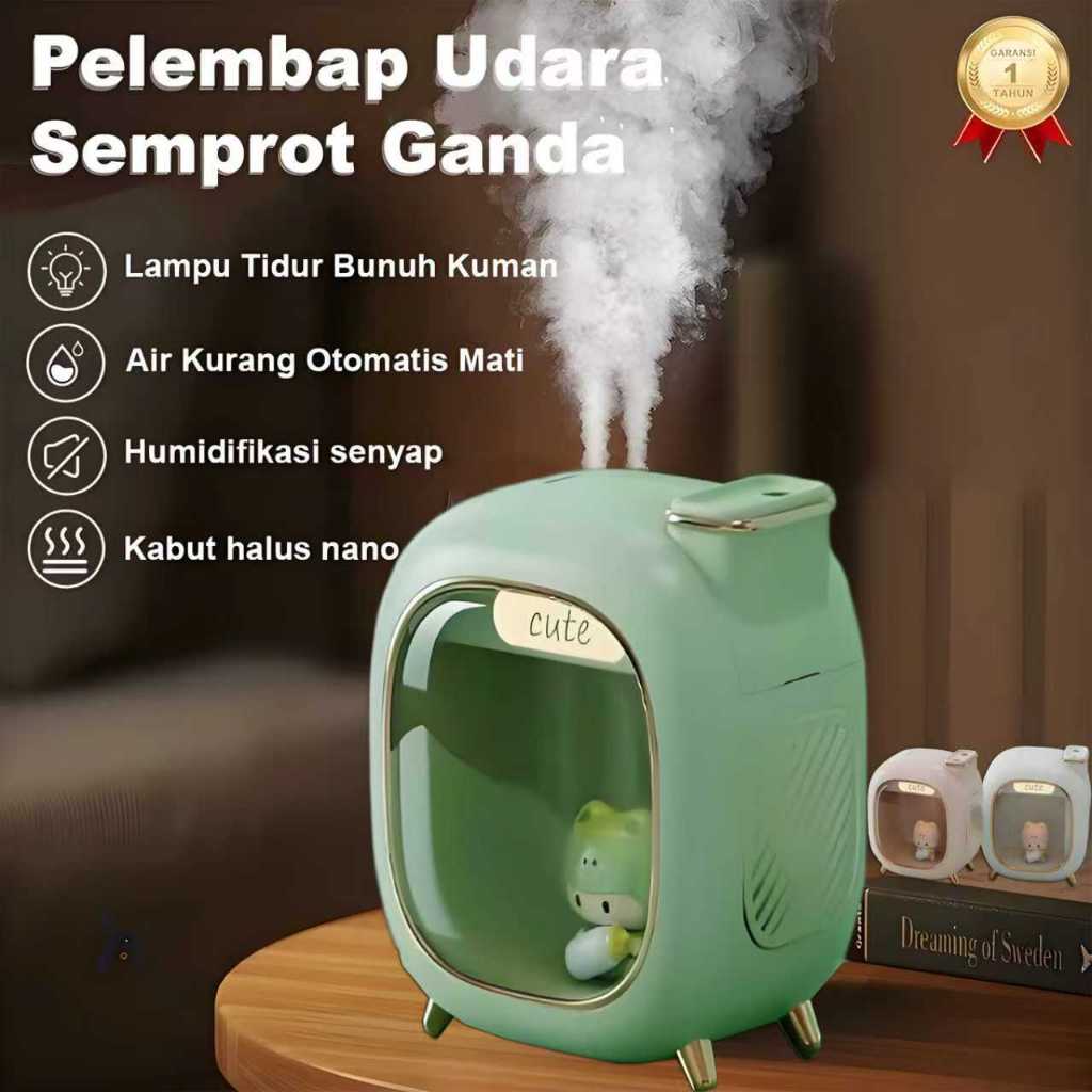3C_Mobile Humidifier Air Ultrasonic Diffuser Purifier Pelembab Aromatherapy Sinar UV Pembasmi Bakter