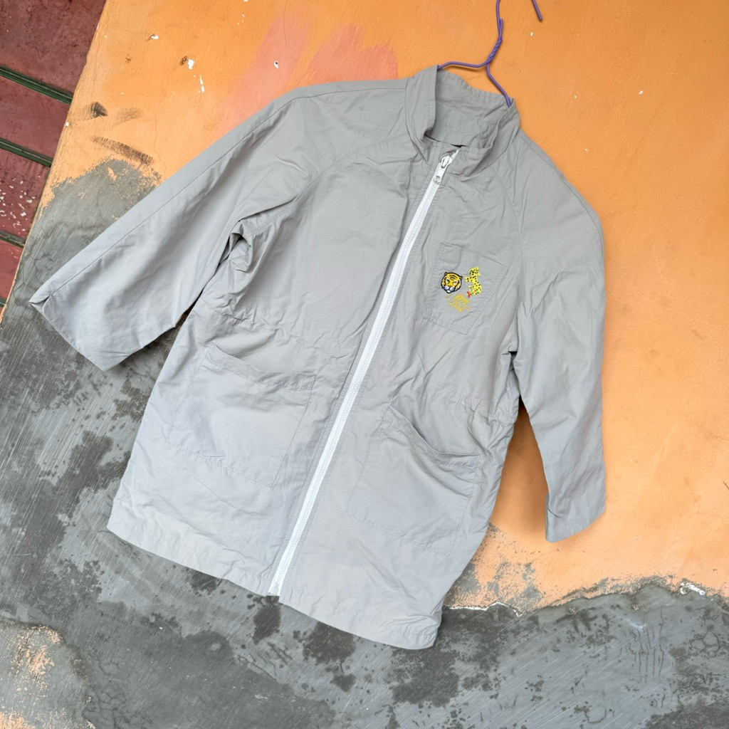 preloved jaket coat ziper anak 5-6 tahun macan