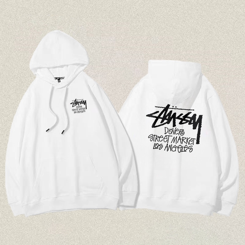 RENELLE Hoodie Pria Distro Original 100% Bahan Tebal | Hoodie Hoodie Pria American Retro Simple Stus