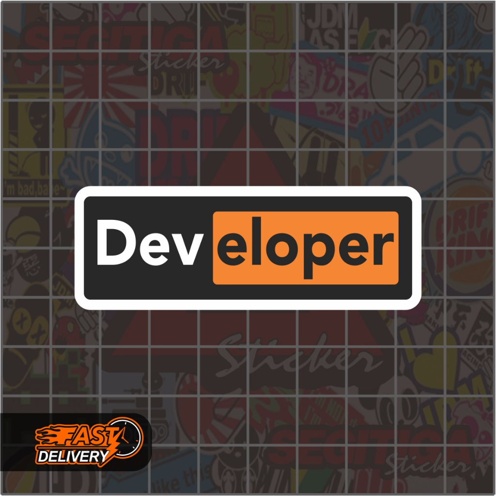 

Sticker Developer Ukuran 7 x 2.5 Cm