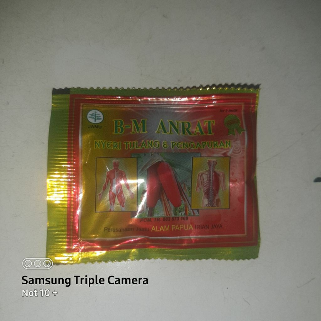 

Bm Anrat jamu buah merah + ginseng 1 sachet