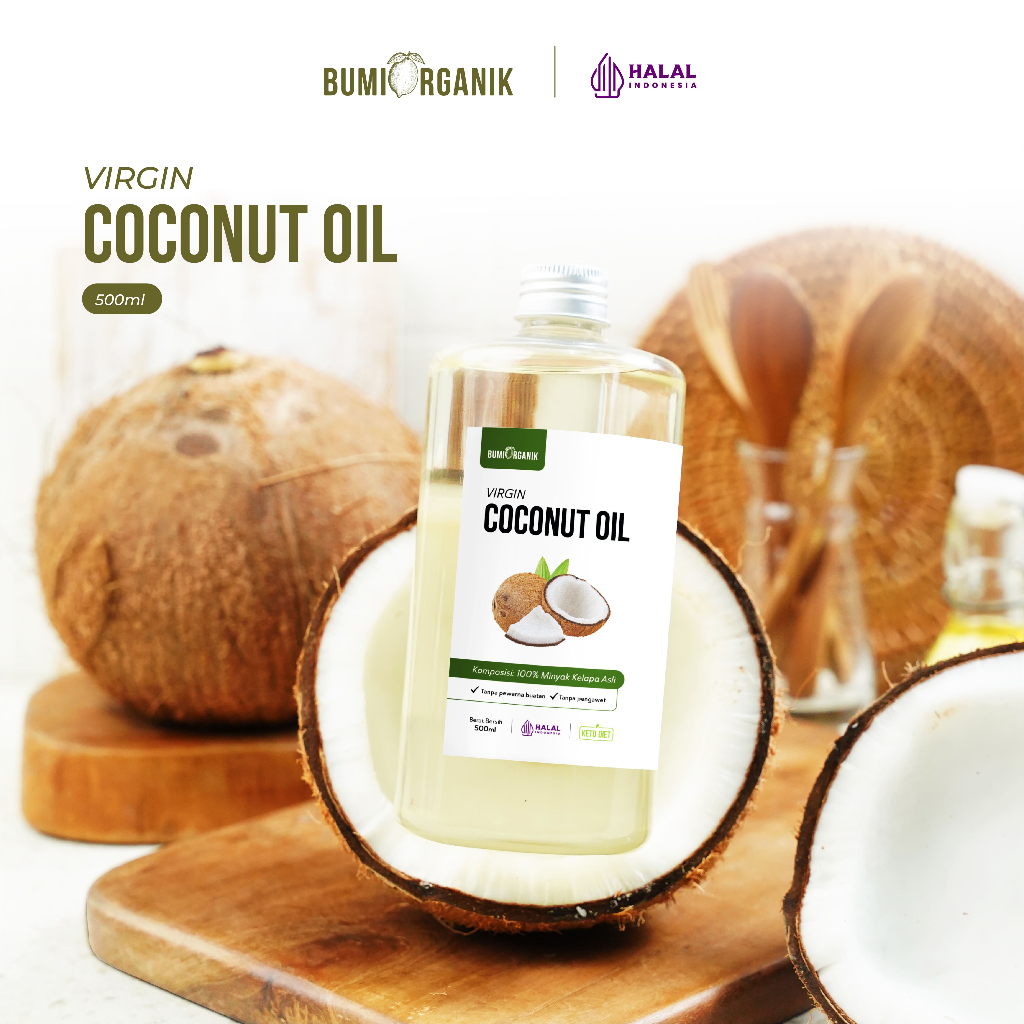 

VCO VIRGIN COCONUT OIL 500ML BUMI ORGANIK / EXTRA VIRGIN OLIVE OIL / MINYAK KELAPA ASLI 100% / VCO ORIGINAL 100% / MINYAK KELAPA MURNI / MINYAK VCO ORIGINAL / MINYAK KELAPA VCO ORI / MINYAK KELAPA UNTUK RAMBUT / MINYAK KELAPA PREMIUM TANPA CAMPURAN APAPUN