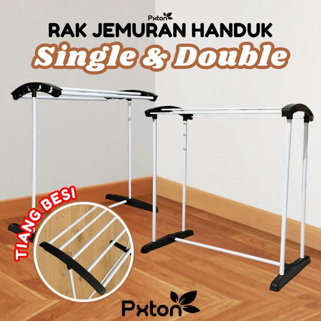 Pxton - Rak jemuran handuk / Jemuran Handuk / Jemuran Pakaian / Jemuran Baju Jemuran handuk portable