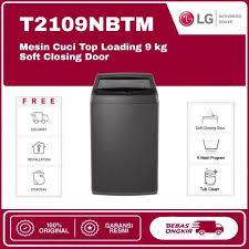 LG MESIN CUCI LG TOP LOADING 9 KG T2109NBTM MESINCUCI LG 1 TABUNG 9KG