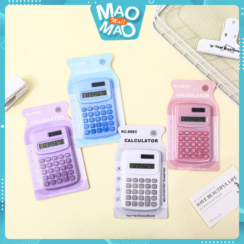 

MAOMAO Kalkulator Mini Warna Warni Pastel Kalkulator Kecil 8 Digit Calculator Mini Pocket Full Color Warna Macaroon Lucu Kalkulator Portable Praktis Untuk Anak Sekolah Pelajar Mahasiswa Belajar Ujian Kantor