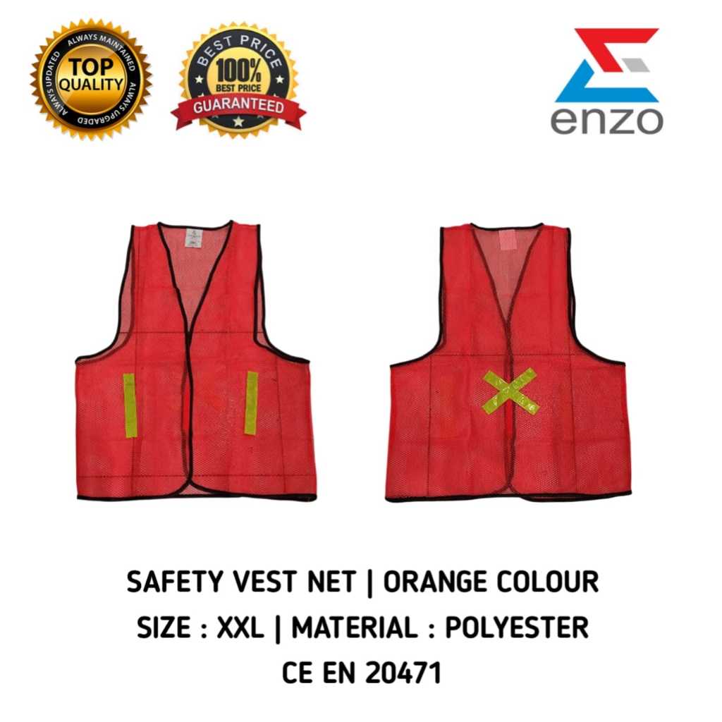 Rompi Jaring Rompi Safety Safety Vest ENZO Rompi Safety Jaring Safety Vest Proyek rompi kerja safety