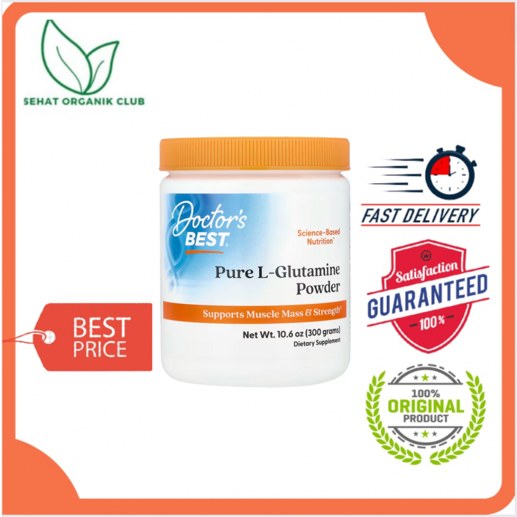 Doctor's Best Pure L-Glutamine Powder 300 g - Glutamine Powder