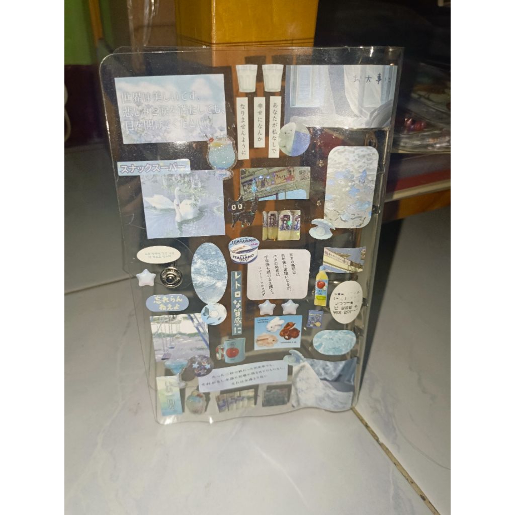 

Binder Deco A6 calming blue themed sea aesthetic