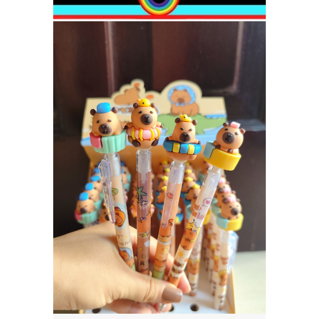 

PULPEN CETEK KEPALA KARET CAPYBARA | PULPEN TINTA HITAM | ALAT TULIS SEKOLAH | PEN CAPYBARA | PEN LUCU| GD