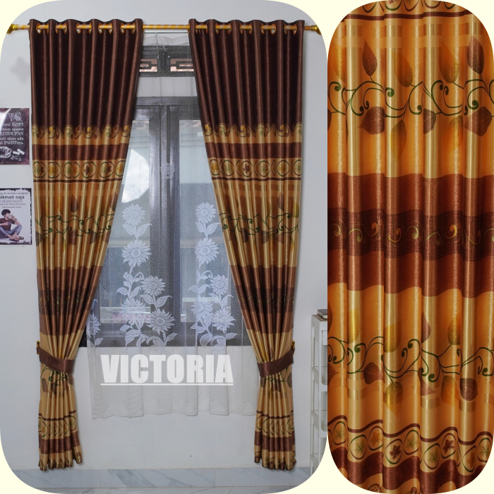 Gorden BLACKOUT AESTETIK MINIMALIS Jendela Kamar Tebal Elegan PINTU SEKAT