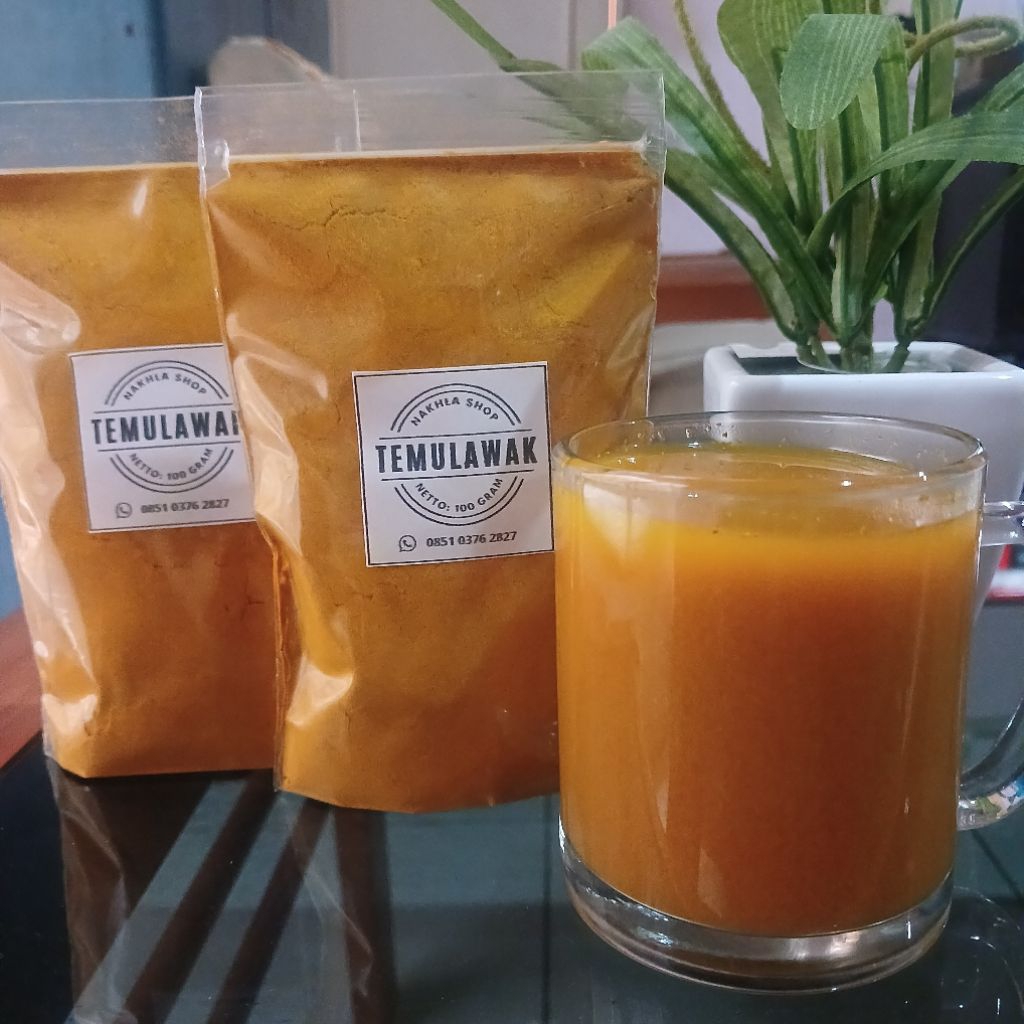 

Jamu TEMULAWAK Bubuk Murni 100% Tanpa Gula / Tanpa Campuran - Herbal Tradisional