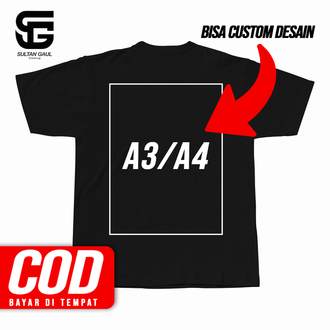 Kaos CUSTOM DESAIN/DESIGN Aesthetic Unisex Distro Premium