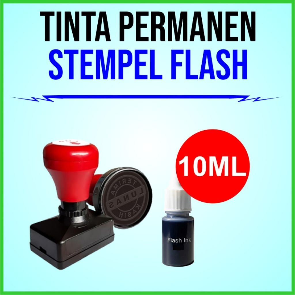 

Tinta Stempel Flash Permanen Plastik,Cup,Styrofoam,Kardus