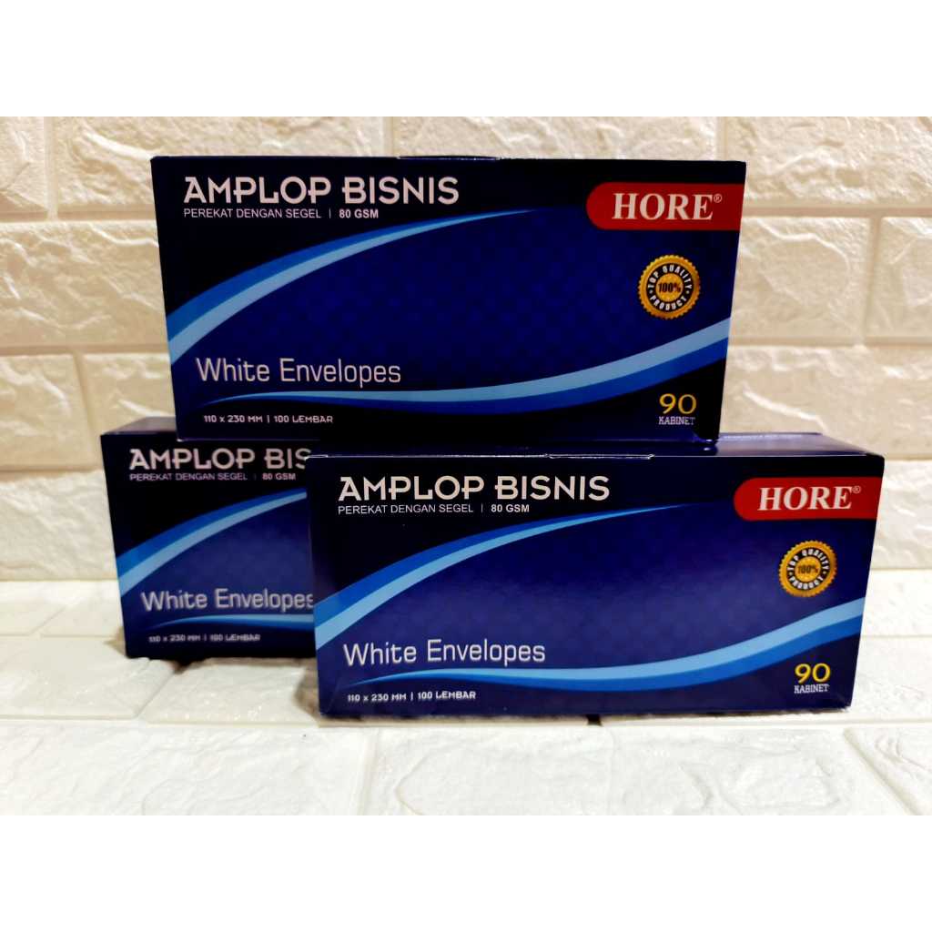 

1 PACK AMPLOP PUTIH BISNIS MERK HORE 80GSM NO.90 TERMURAH