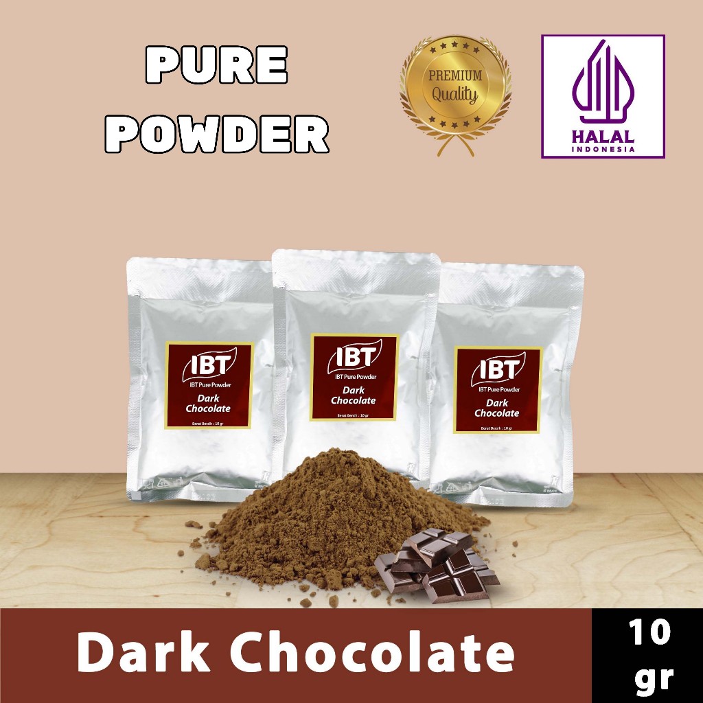 

Pure Dark Chocolate Powder Impor Taiwan Bubuk Essence Coklat Murni Kualitas Bagus Sachet