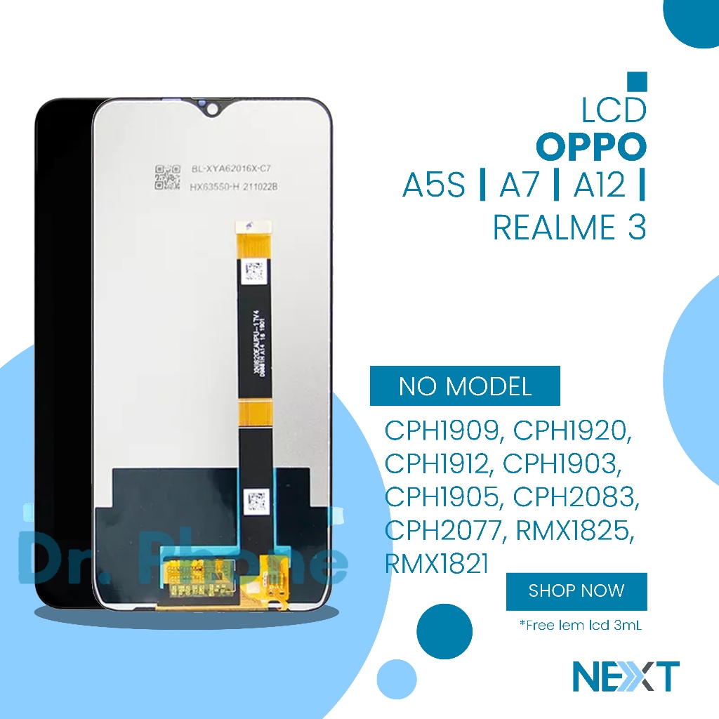 LCD Oppo A5S / LCD Oppo A7 / LCD Oppo A12 / LCD Realme 3 - Fullset Touch Screen