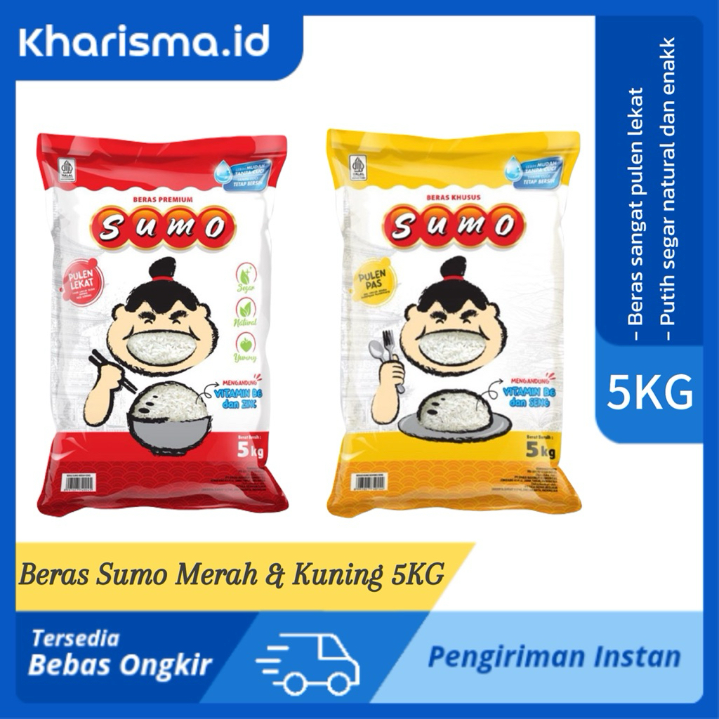 

Beras Sumo Merah premium dan Kuning 5KG
