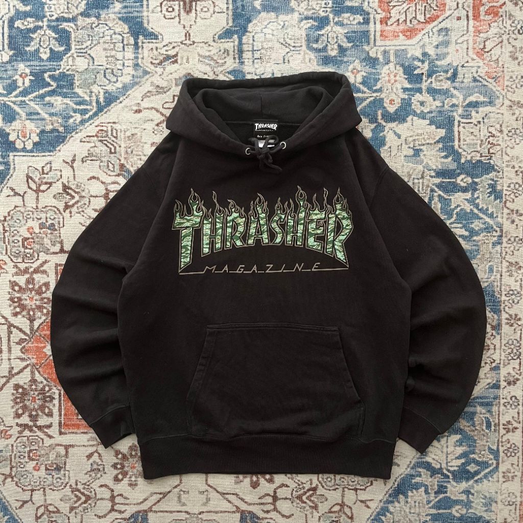 Hoodie Thrasher font Camo