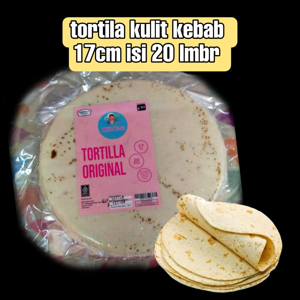 

Tortilla kulit kebab 17cm isi 20