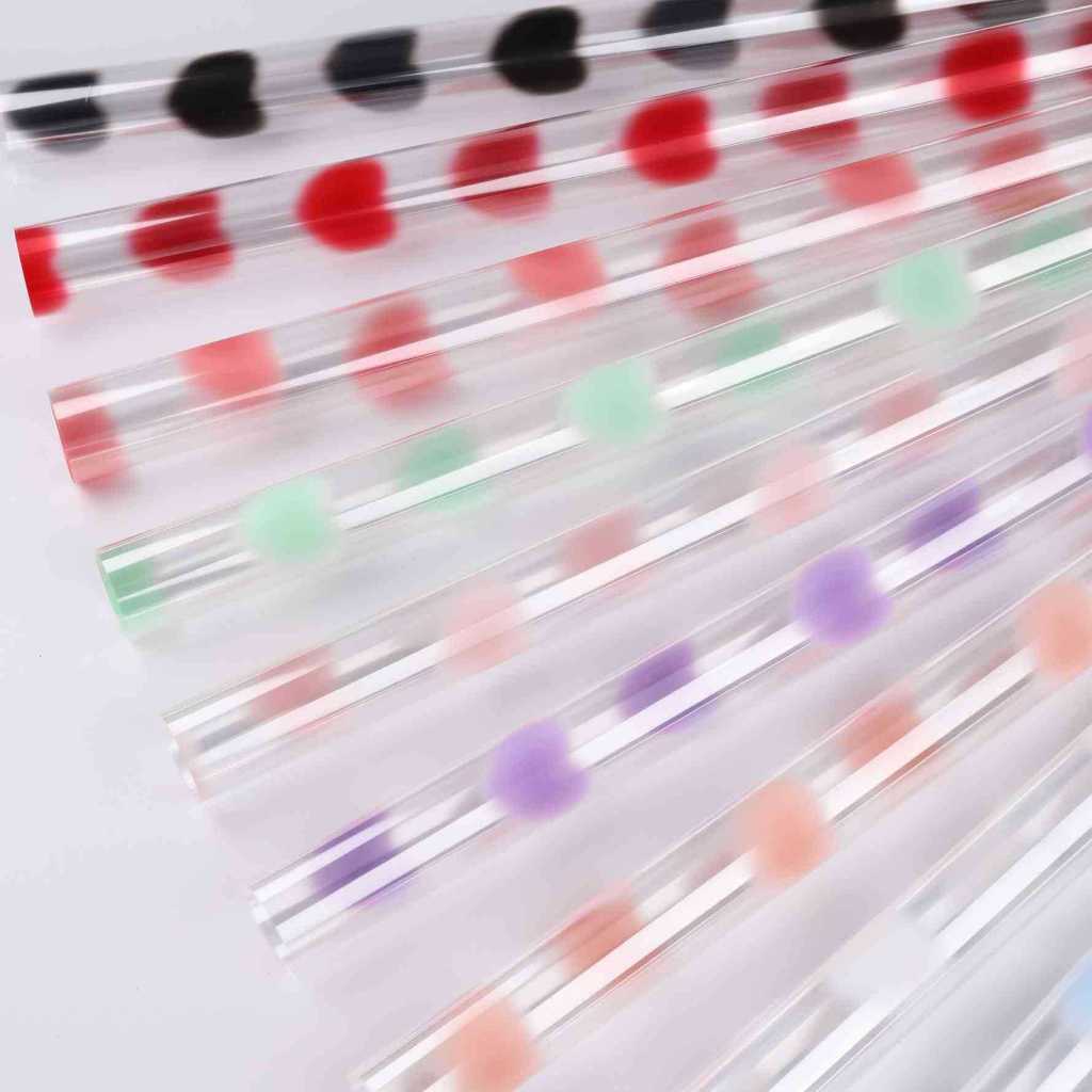 

Kertas Buket Bunga Cellophane Bening Transparan Motif LOVE Flower Wrapping Paper