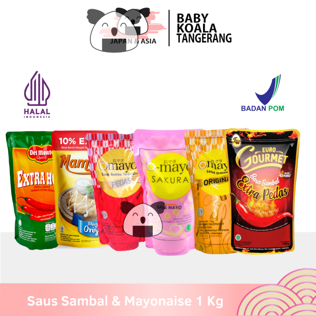 

OMAYO Mayo Mayonnaise Pedas 1 Kg Halal │ Mayonnaise Spicy -BKT