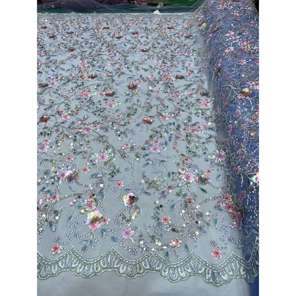 newtile payet garden/tile payet/tile garden/bahan brokat kebaya