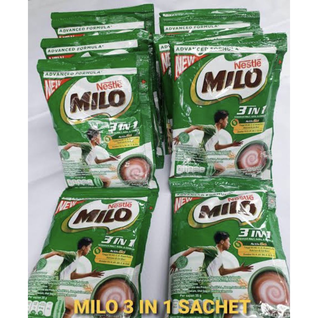 

milo 3 in 1 isi 20 bungkus