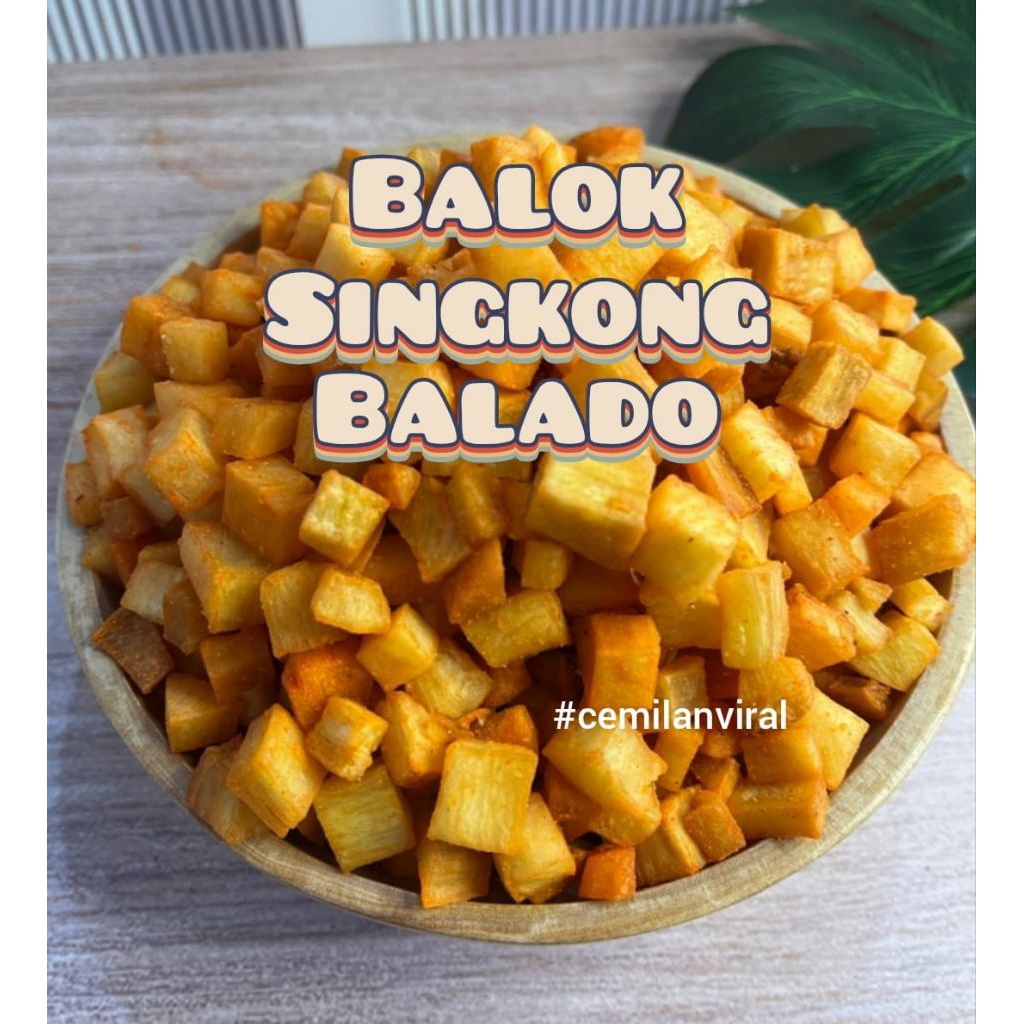 

Cemilan Viral Singkong Balok Gurih & Balado Pedas Singkong Rasa Bawang Putih Renyah Gurih