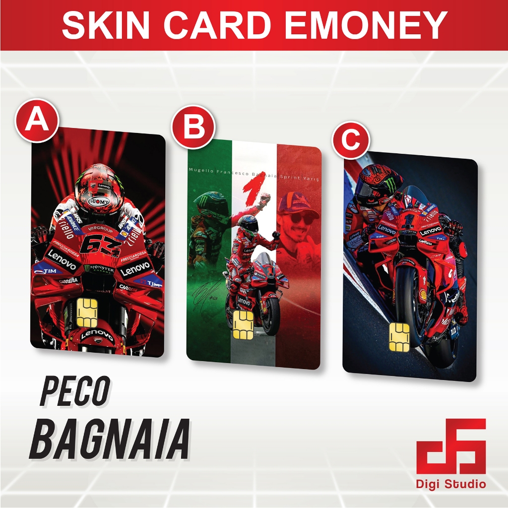 

Digi Studio - Skin Card Peco BAGNAIA - Emoney / Flazz / ATM / Credit Card