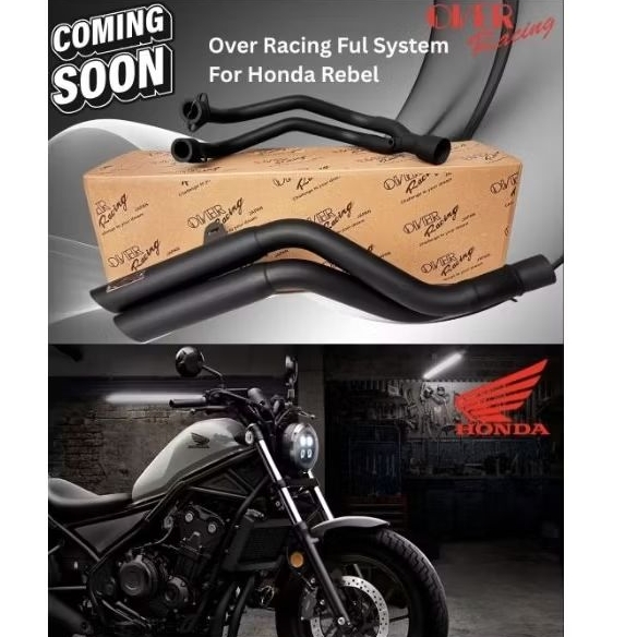 KNALPOT OVERRACING HONDA REBEL 500 ORIGINAL