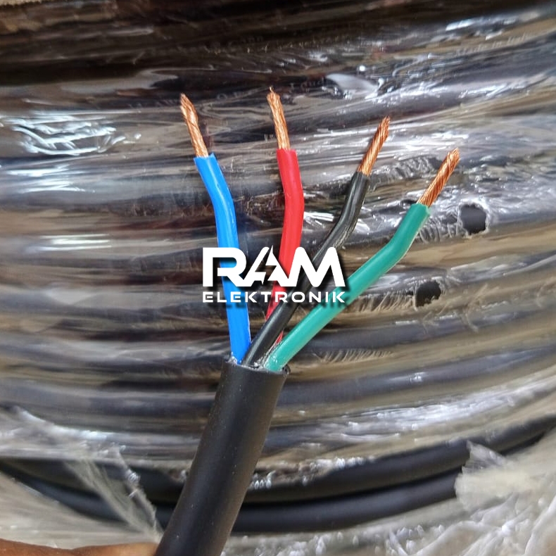 Kabel Speaker Isi 4 x 2.5mm TASKER C288 Black Original Harga 1-5 Meter