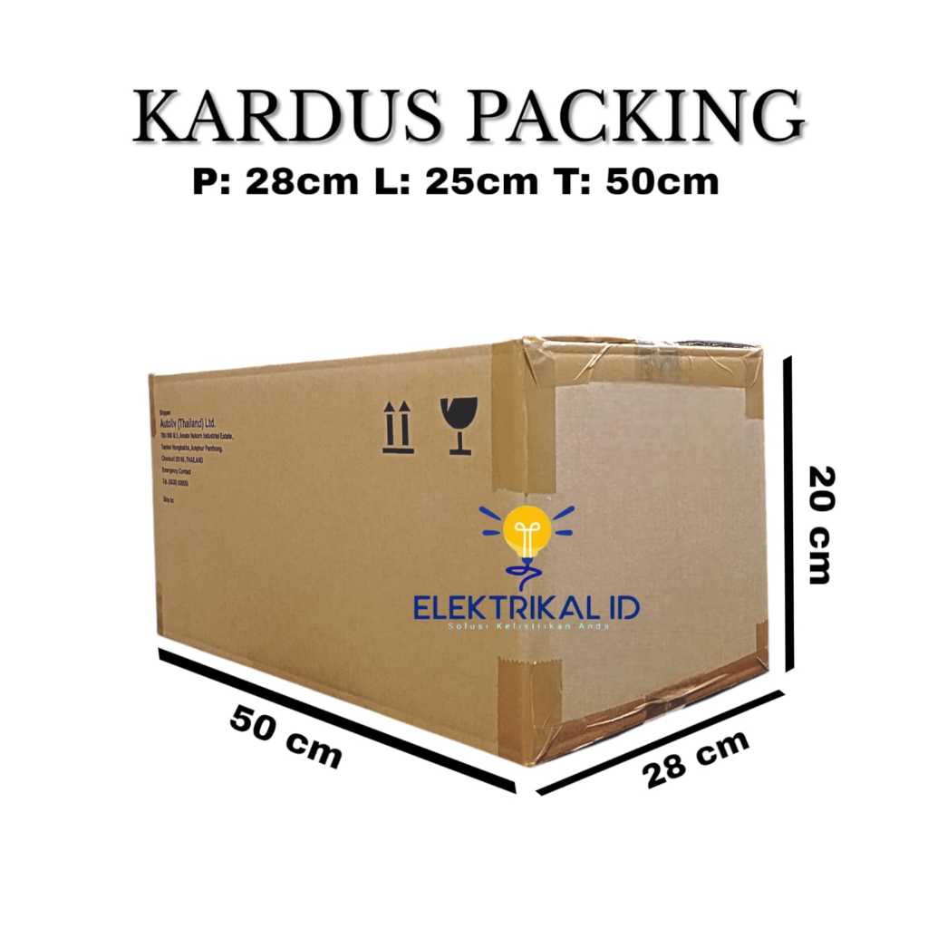 

Kardus / Karton Box Packing Polos 28x25x50 cmTebal MINIMAL CEKOUT 10PCS