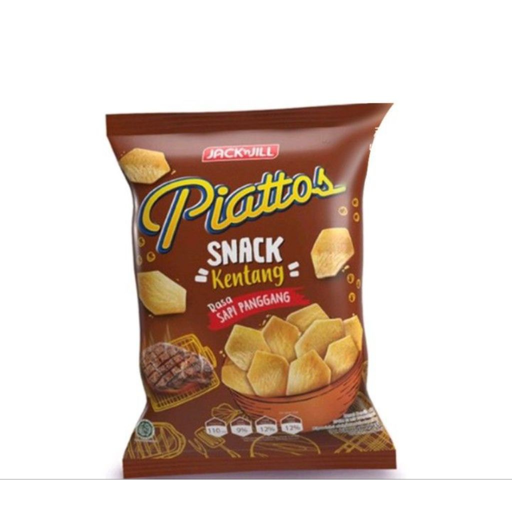 

snack Piattos kentang sapi panggang