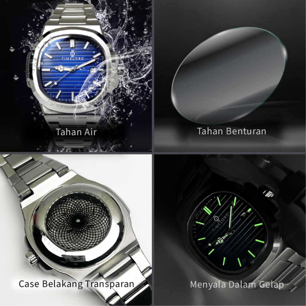 NEW Jam Tangan Pria Otomatis TIMELORD 2066 Luxury Original Anti Air Free Box / Jam Tangan Pria