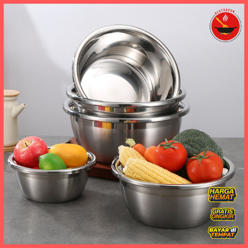Alat Dapur - BASKOM BESI STAINLESS STEEL WC102