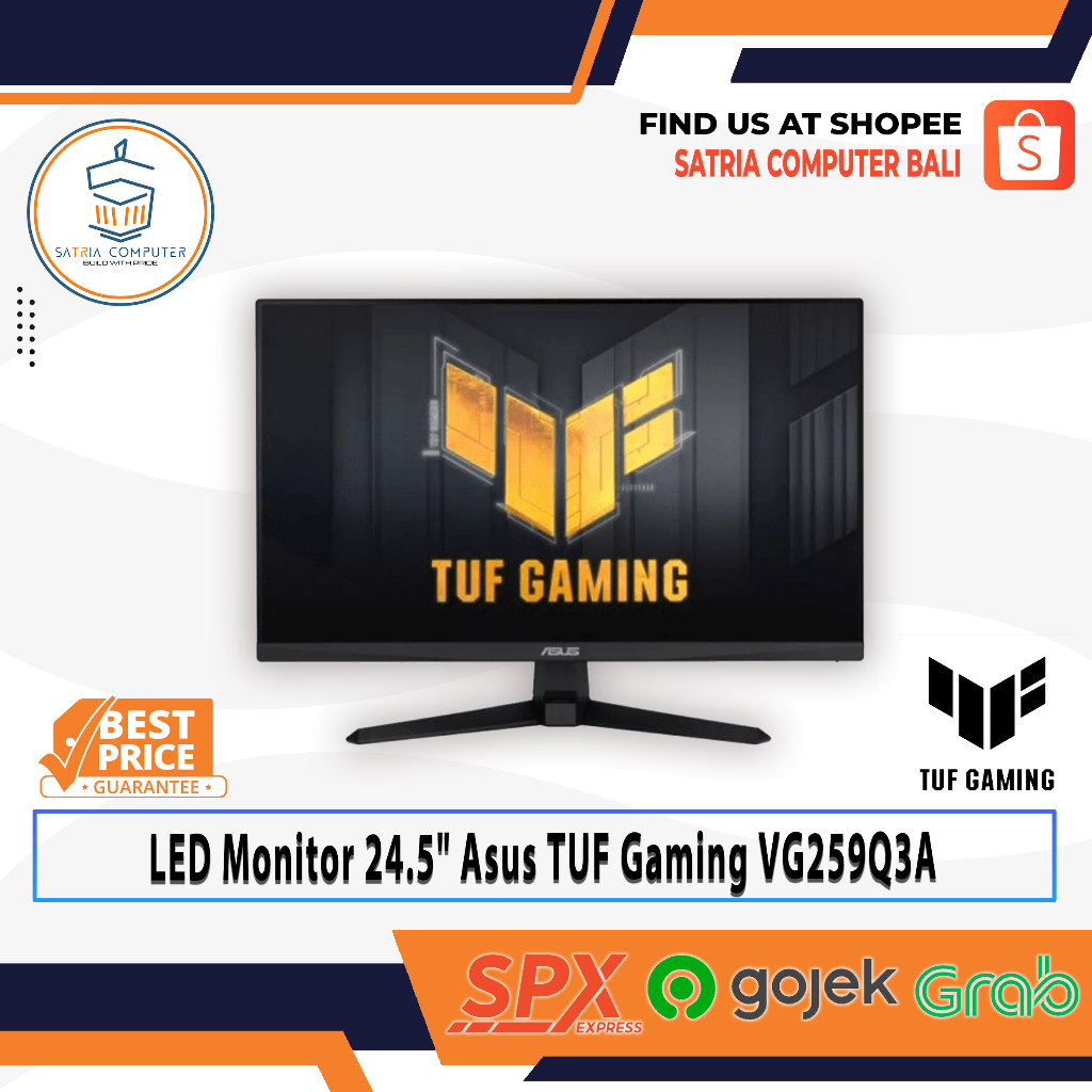 LED Monitor 24.5 Asus TUF Gaming VG259Q3A FHD IPS 180Hz 1ms
