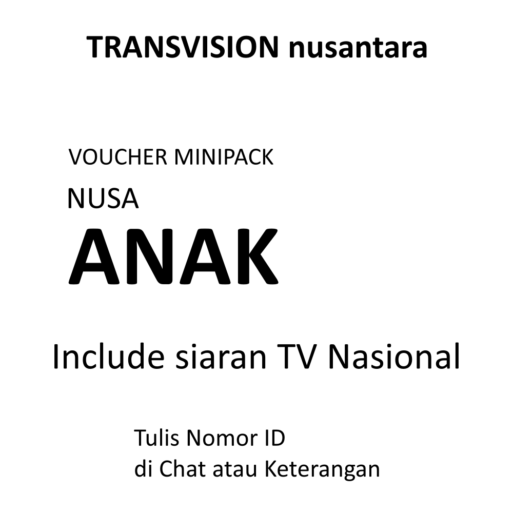 NUSANTARA HD PAKET NUSA ANAK
