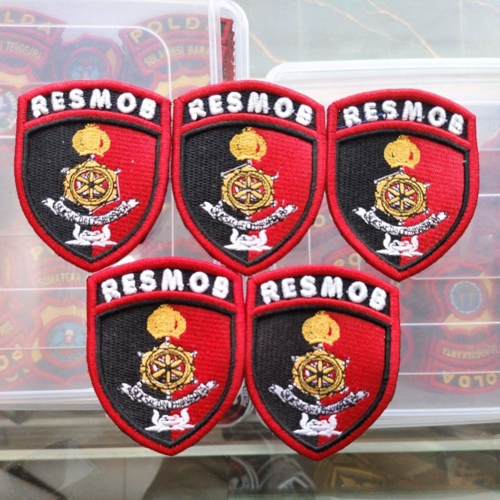 Logo Resmob bordir timbul