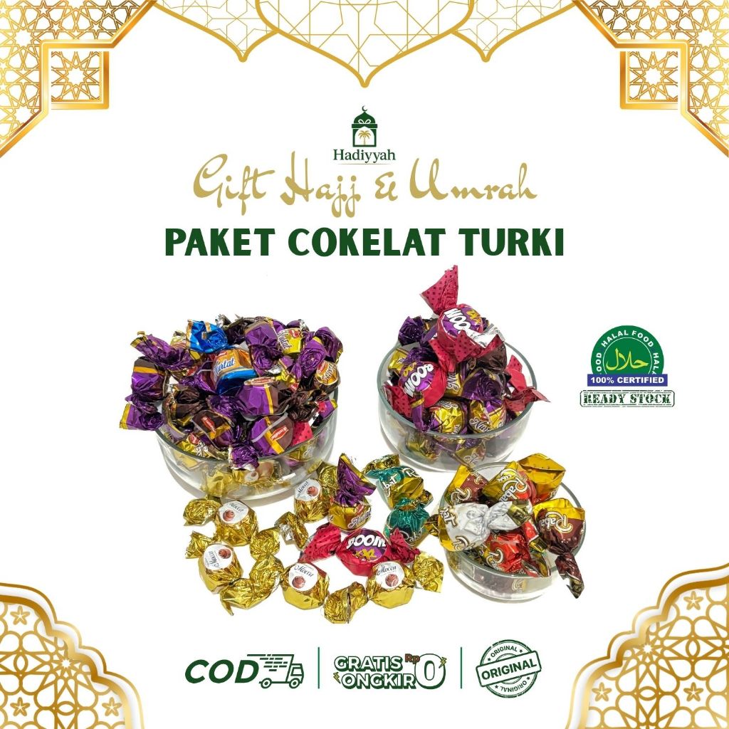 

HADIYYAH Oleh-oleh Haji dan Umroh Paket Cokelat Turki Arab | Oleh-oleh Premium Fresh dan Berkualitas