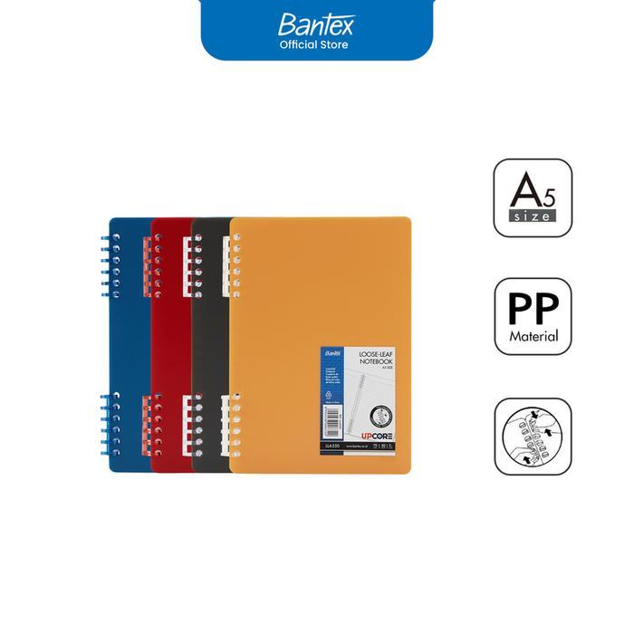 

Bantex Buku Catatan Notebook A5 Loose-Leaf - Klip Adjustable Kertas Tebal 70g Bahan PP LLA550