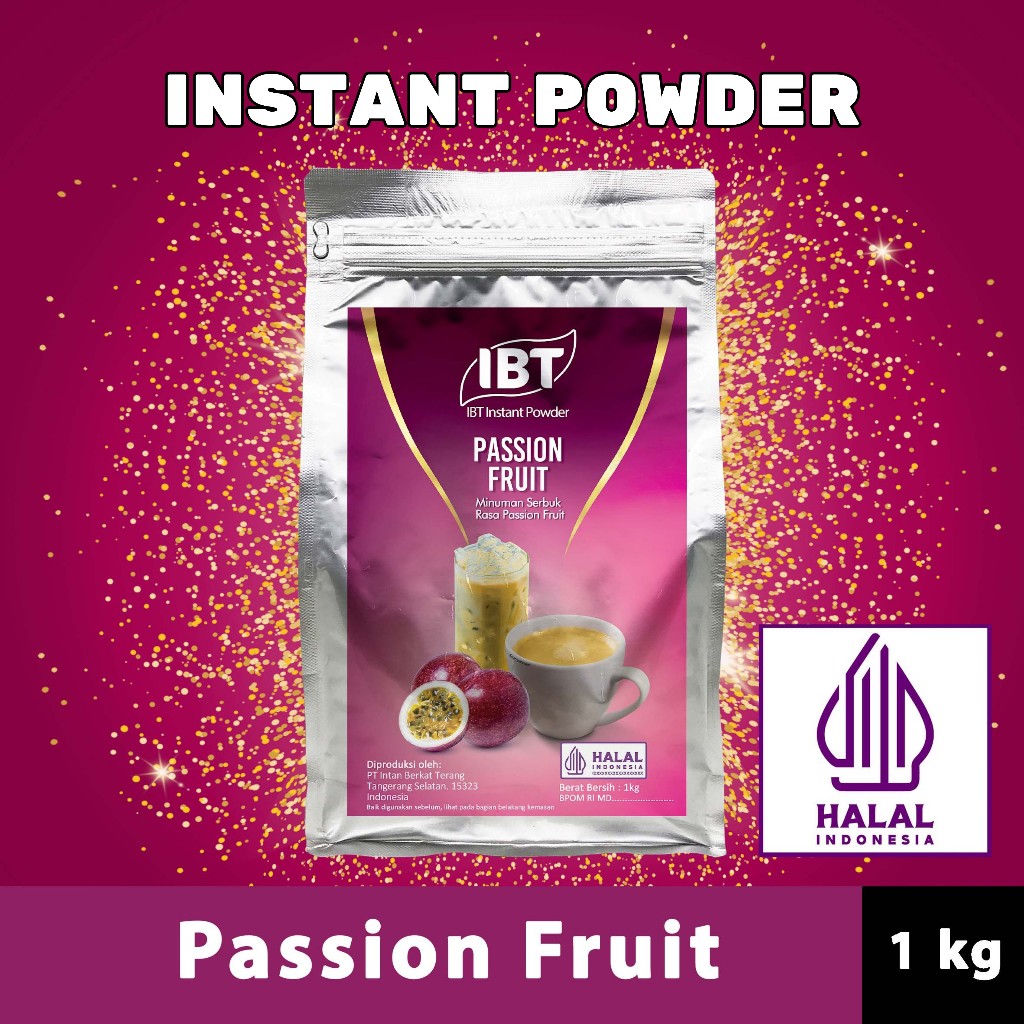 

Bahan Minuman Bubuk Rasa Passion Fruit. Markisa Instant IBT Drink Powder