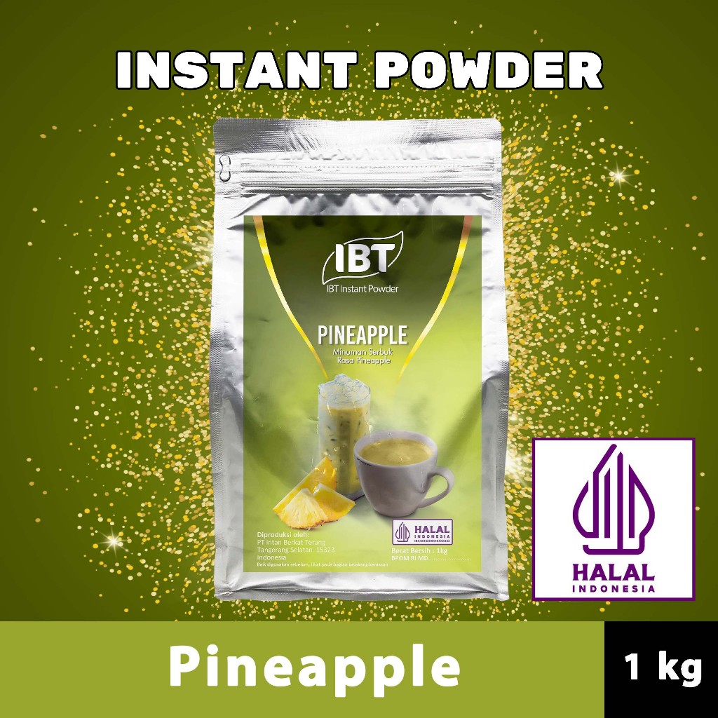 

Bahan Minuman Bubuk Pineapple. Nanas Instant IBT Drink Powder
