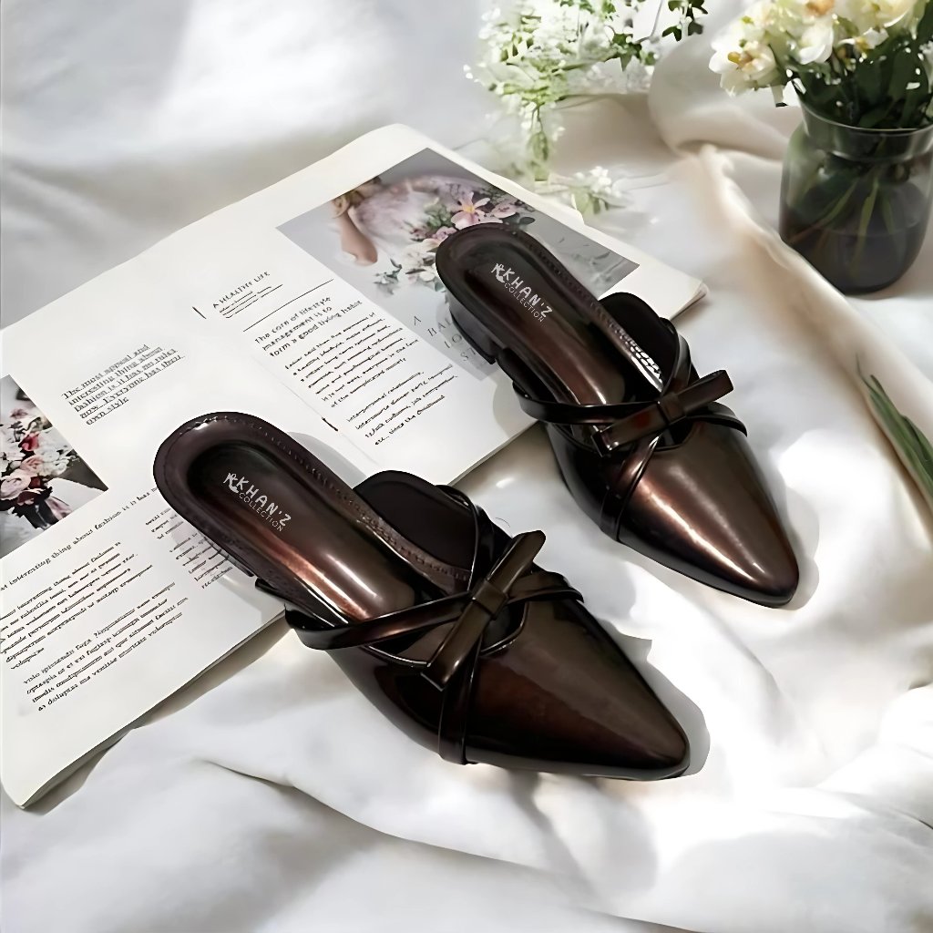 Khanselop Sandal Selop Heels Wanita 3 Cm || Sandal Heels Wanita Kekinian