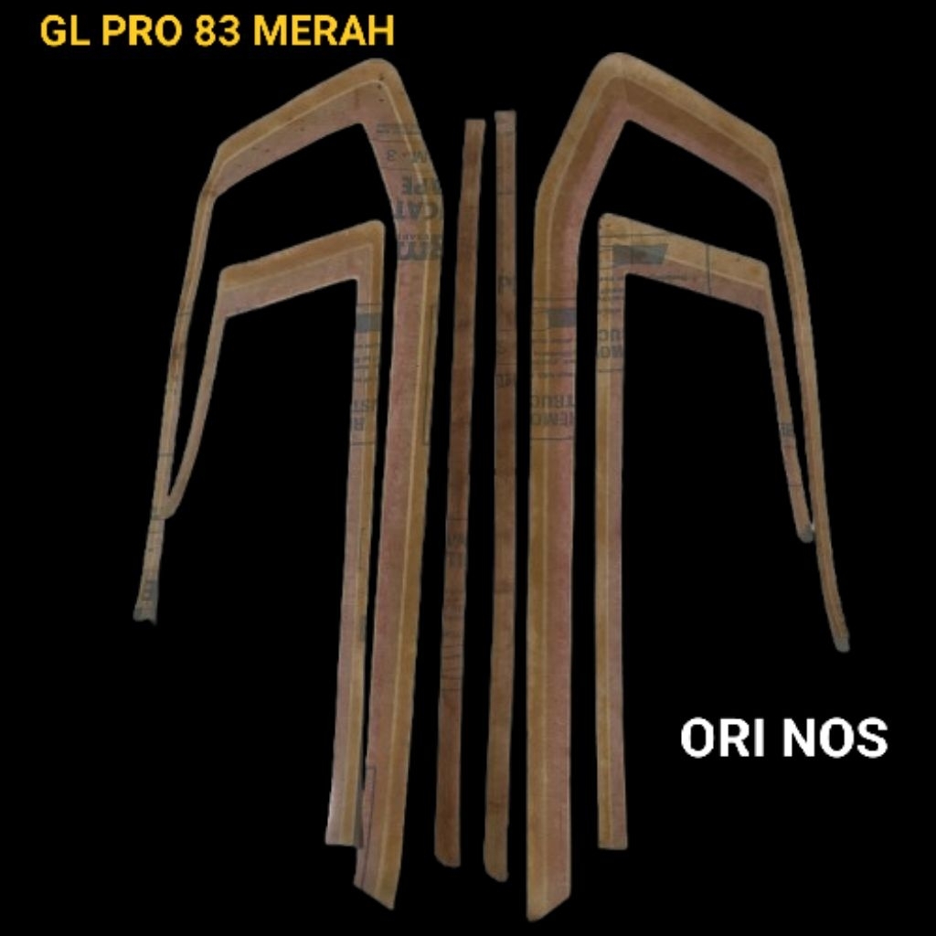 ORI NOS STRIPING STIKER STICKER GL MAX 83 1983 ORI ORISINIL
