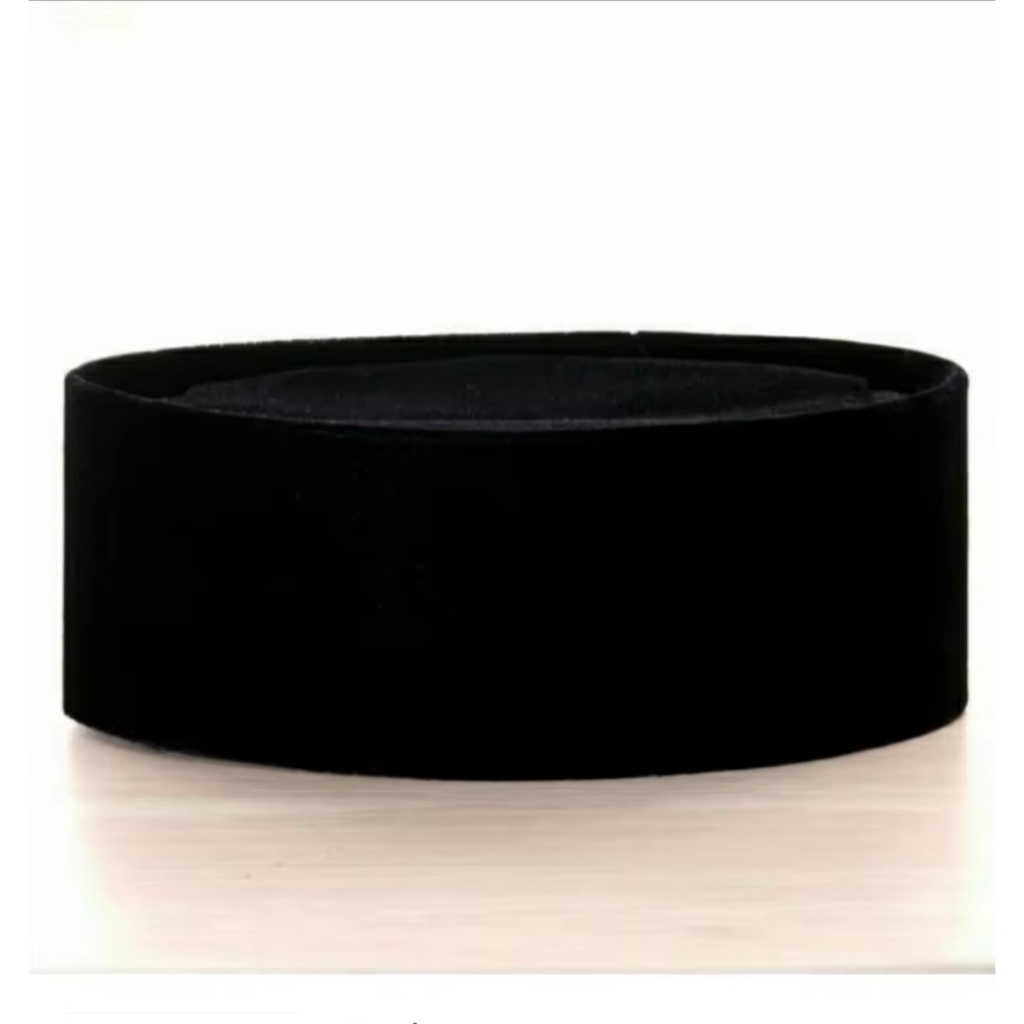 Atlas Peci Kopiah Hitam ATLAS AC Tinggi 7 8 9 10 cm Songkok Nasional Atlas Bludru Super Halus