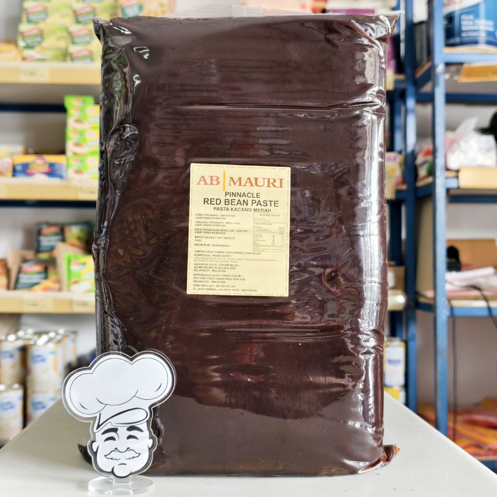 

Pasta Red Bean Mauri 5Kg / Filling Kacang Merah Pinnacle 5Kg / Isian Roti Red Bean 5Kg