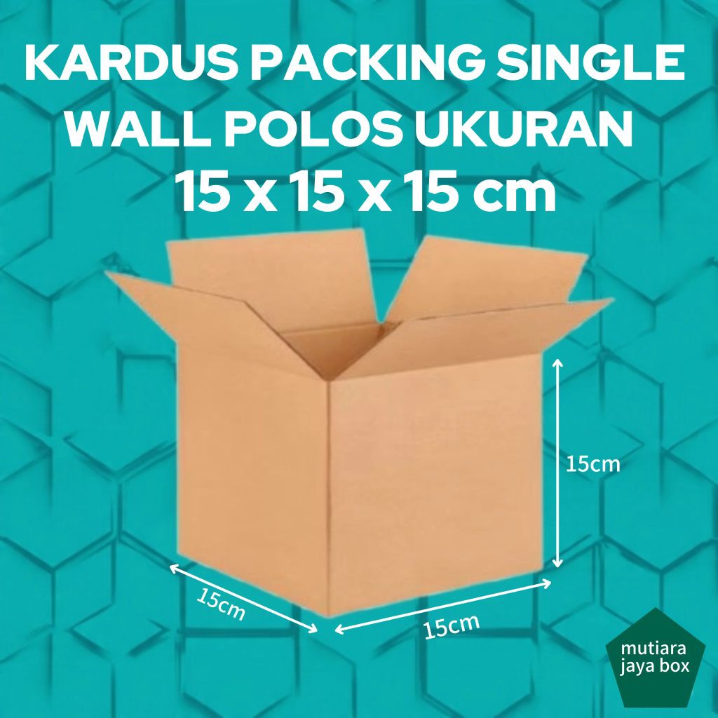 

KARDUS PACKING 15x15x15cm SINGEL WALL POLOS
