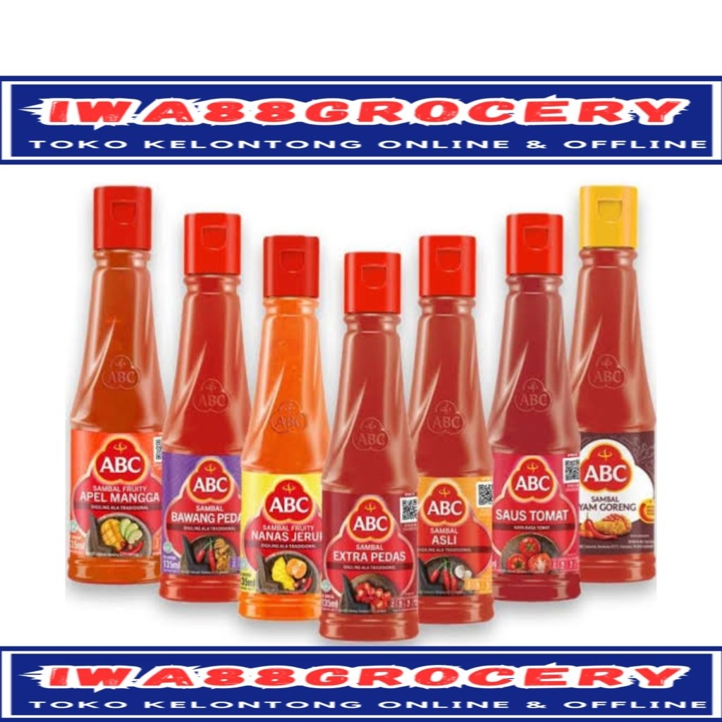 

abc saos sambal 135ml botol all variant