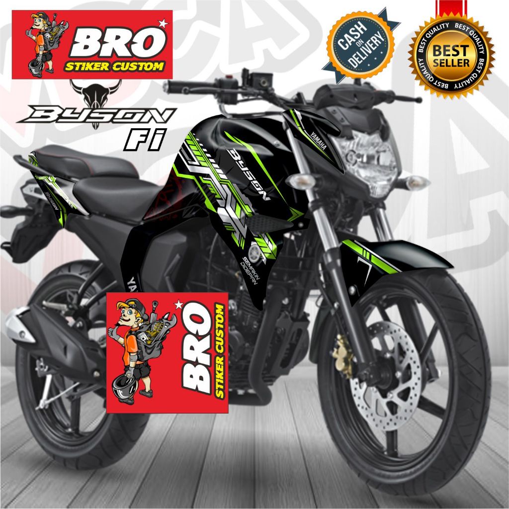 Decal Byson Fi Fullbody Motif Hi Tech Series  Motorcycle - Stiker Fullbody Byson Fi Bisa COD