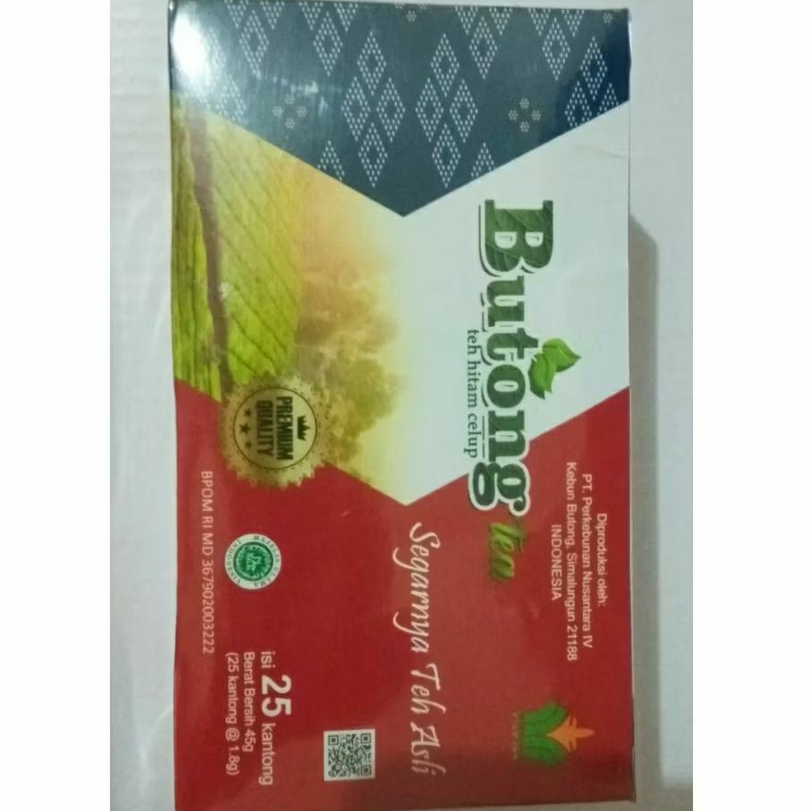 

Butong Tea/Teh Hitam Celup 45 gram (25 kantong@1.8gram)